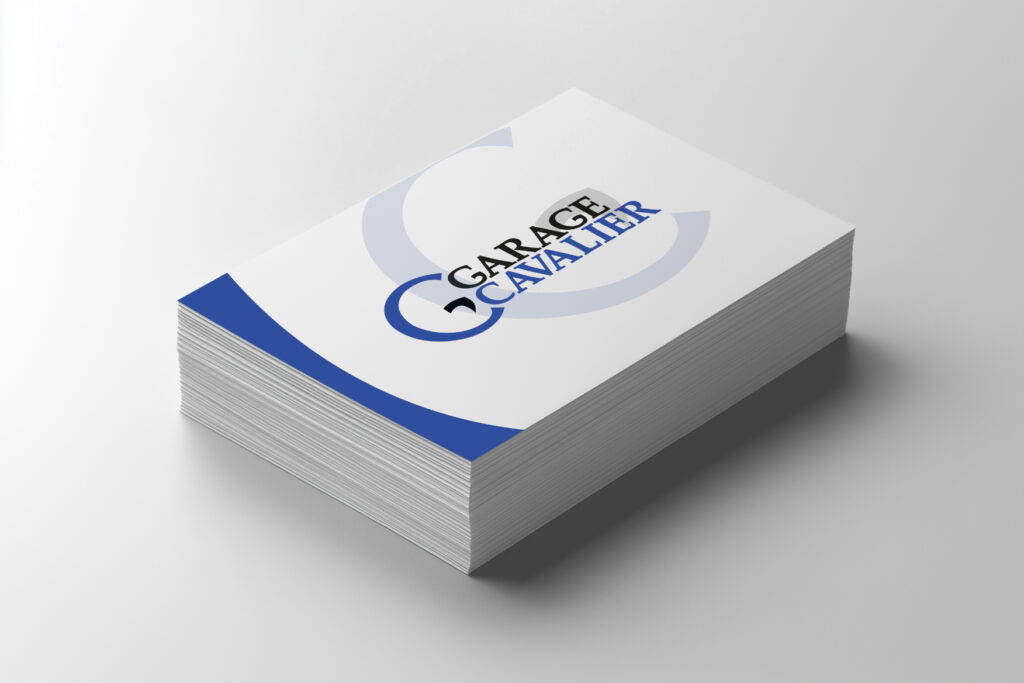 Mockup carte de visite Garage Cavalier