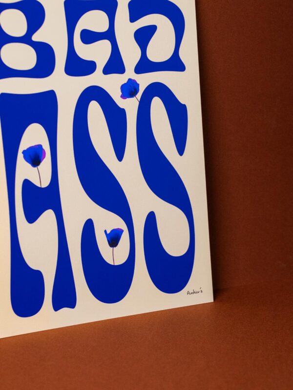 Affiche Badass coquelicot
