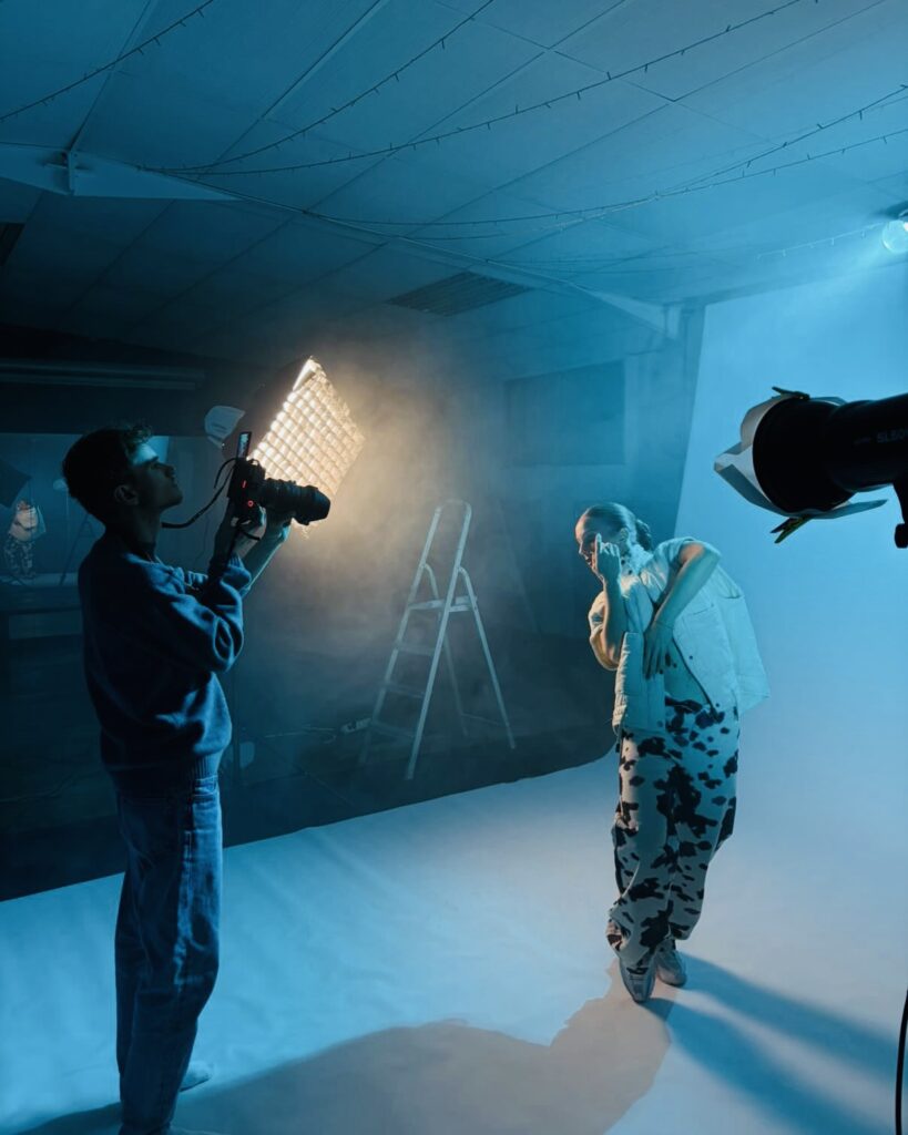 tournage clip fond studio